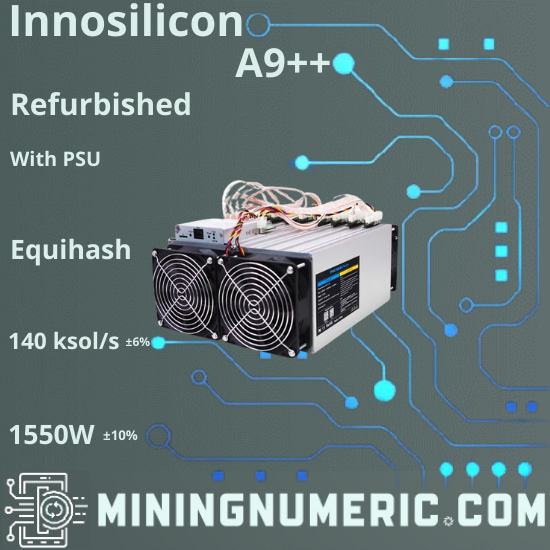 Innosilicon A9++ Refurbished With PSU